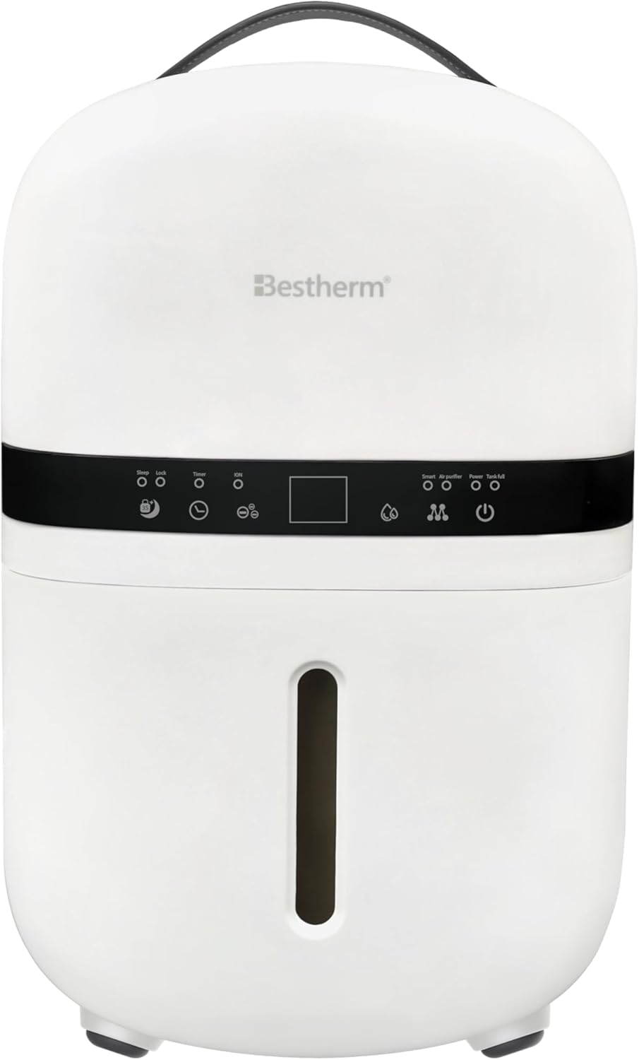 BESTHERM - Déshumidificateur d’air - Nova 5L/jour, fonction purificateur d’air, filtre à charbon actif anti-odeurs, avec minuterie 24h