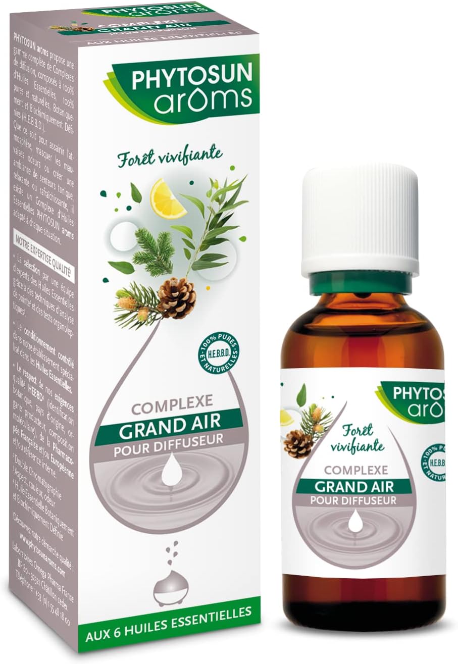 Phytosun Arôms - Complexe Grand Air - Huiles Pour Diffuseur - Huiles Essentielles Pour Diffusion - 100% PURES ET NATURELLES