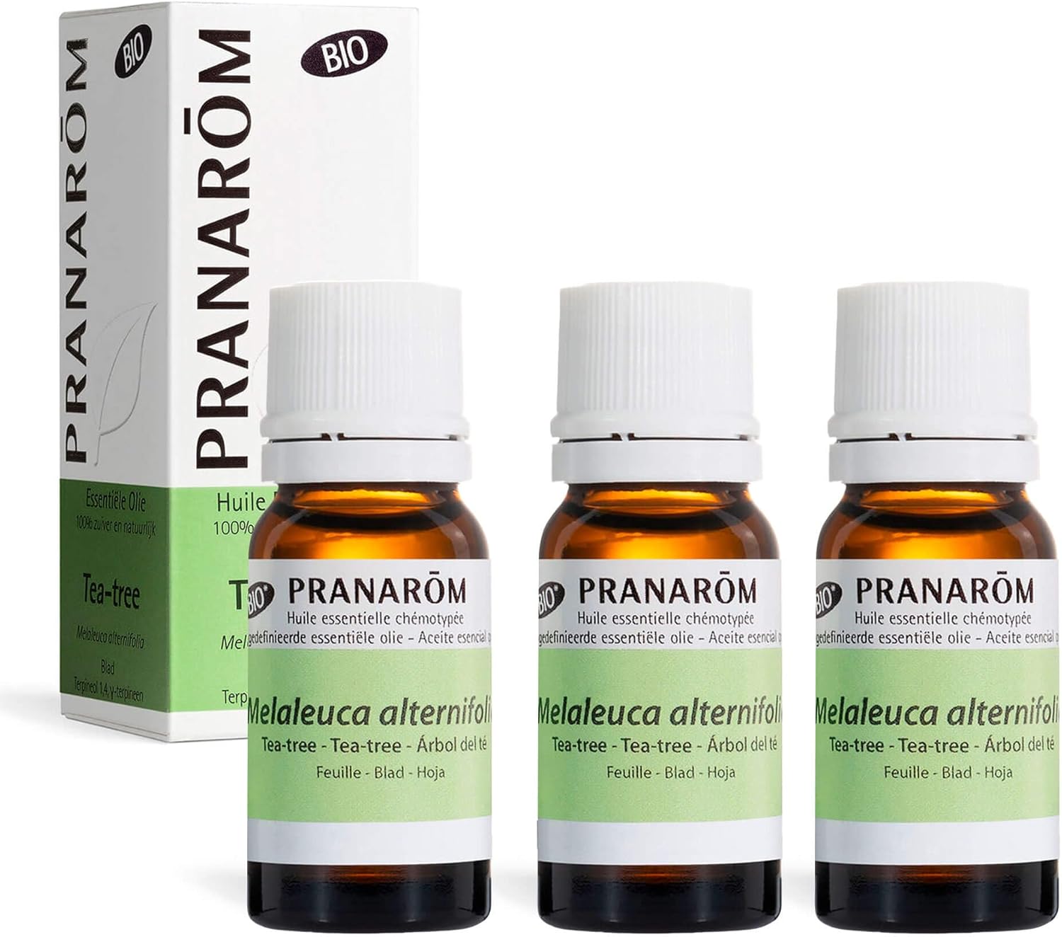 PRANARÔM - Tea Tree Bio - Huile Essentielle 10 ml - Lot de 3