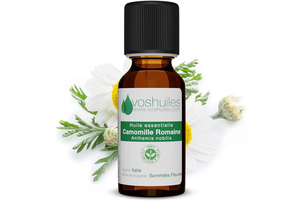 Huile essentielle de camomille romaine Amazon